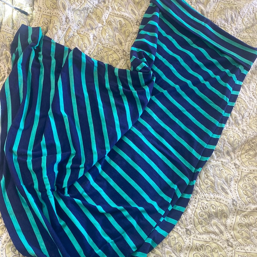 Fold over waist maxi skirt